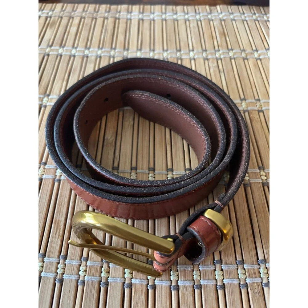 Aritzia Wilfred brown 100% leather belt Size L